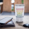 Good Moms Say Bad Words Funny Retro Rainbow Style Stainless