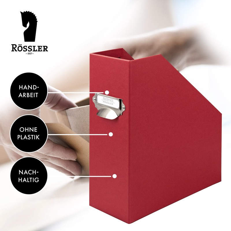 Rössler Papier S.O.H.O. 1318452151 A4 Magazine File with Handle 11.5