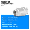 ERGAOBOY 3/4" BSP Female x Female Thread, 304 Cast Check