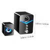 IWOWHERO USB Speakers for Desktop and Laptop High Volume Compact