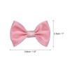 MECCANIXITY 50pcs Bean Paste Pink Bow Ties 1.5"x1" Mini Bowknot
