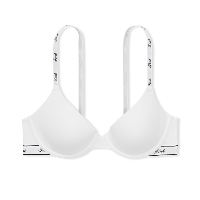 Victoria's Secret Pink Wear Everywhere T-Shirt Lightly Lined Bra, Smooth,