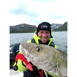 Rhino Premium Jig Force Fishing Hooks with Jig Heads Sea Fishing Accessories for Rubber Fish, Glow, 8/0