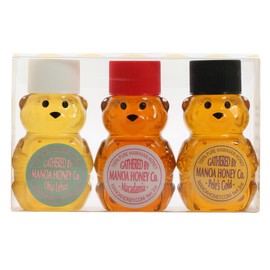 Manoa Honey Bears Gift Set with Ohia, Macadamia Nut and Pele's Gold Honey