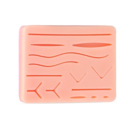 Spectabilis Suture Practice Pad Realistic Three-Layer Silicone Skin Kit with 14 Pre-Cut Wounds, Best Gift for Medical Students Training