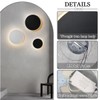 YXTSIMV Modern Minimalist Wall Light White/Black Round Disc Wall Sconce