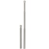 com-four® 2 x Foldable Stainless Steel Straws, Rustproof and Reusable,
