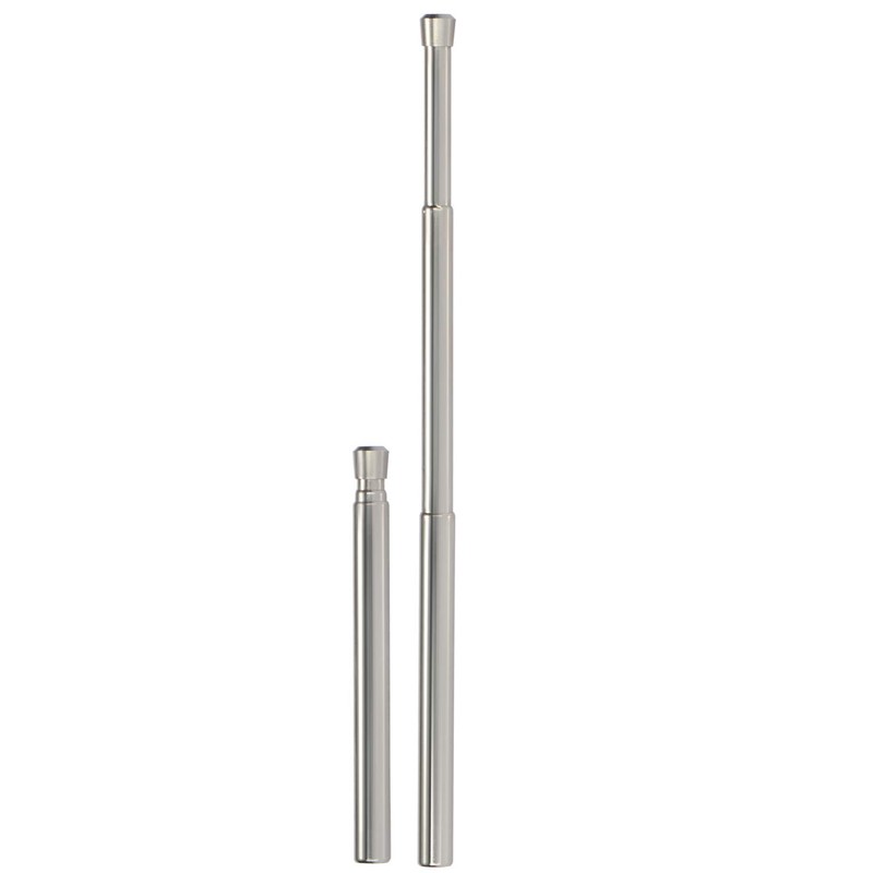 com-four® 2 x Foldable Stainless Steel Straws, Rustproof and Reusable,