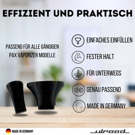 ULROAD Filling Aid Funnel Compatible with PAX 2 3 Plus Mini Evaporator Vaporiser Accessories Tamper Set Funnel Filling Tool