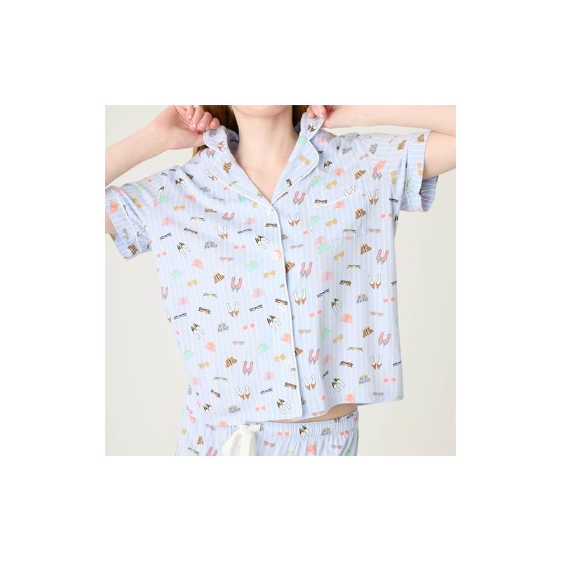 PJ Salvage Women's Whimsy Pj Set, Blue Whisper, S