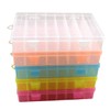 Zerodeko 5pcs Detachable Storage Box with Cover Compartment Organizer for