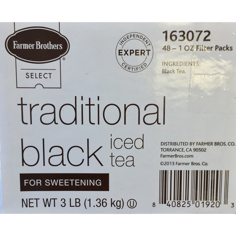 Traditional Black Iced Tea for Sweetening (96/1 oz filter packs)