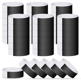 ASTARON ASTARON Eintrittsbänder 400 Stück, Einlassbänder für Events, Wasserdichte Festival Handgelenkband, Schwarz Event Handgelenkband Party Handgelenkband für Event-Clubs Leichte Konzert-Handgelenkband