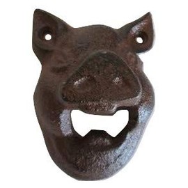 Cast Iron Wall Mounted Pig Bottle Opener