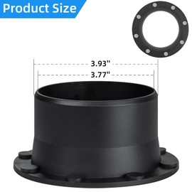 4 Inch Magnetic Dust Collection Connector w/Dust Control Flex Cuff,4" Dust Collector Hose Connector Rubber Cuff Coupler w/Magnetic Dust Collection Fitting for Woodworking Shop Vacuum Dust Collector