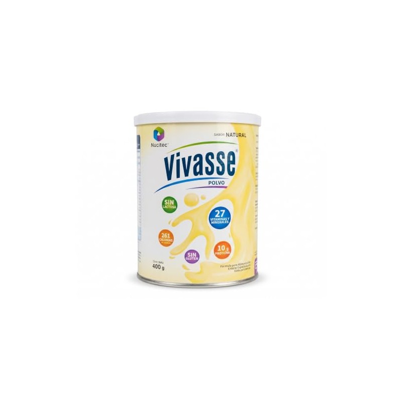 Vivasse Natural Fórmula polimérica, para todas las edades. Lata 400gr.