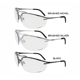 TITUS G99 Premium Wrap Around Metal Frame Z87.1 & Z87+ Safety Glasses with Integrated Side Shield
