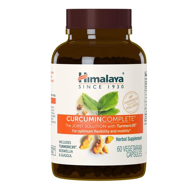 Himalaya Curcumin Complete for Joint Support and Optimum Flexibility & Mobility, 372 mg, 60 Capsules, 1 Month Supply