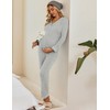 Ekouaer Maternity Pajama Set Button Down Nursing Pajamas Long Sleeve