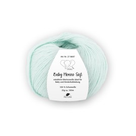 Pro Lana Baby Merino Soft 25 g Unparalleled Wellbeing and a Delicate Feeling on Baby Skin, Colour: 063 - Mint