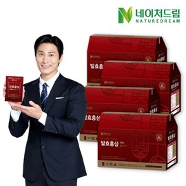 Nature Dream Fermented Red Ginseng Plus 50ml 30 Poet 4 Box / 네이처드림 발효홍삼 플러스 50ml 30포 4박스