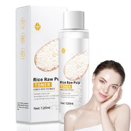 Rice Toner, Toner for Face Rice Toner, Korean Toner for Dull Skin Illuminates and Cleanses, Essential Toner for Deep Hydration, Hydrates and Moisturises with Rice Extract