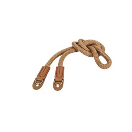 MINI GAGA Vintage Handmade Camera Neck Strap for Leica Nikon Fuji Pentax Canon Panasonic Sony Short Coffee