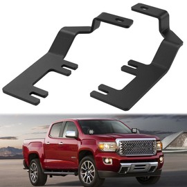 HOZHEM Ditch Light Brackets Compatible with 2015-2022 Chevy Colorado, 2015-2021 GMC Canyon, Hood Hinges Light Bracket Mount for Auxiliary Offroad LED Pod Light Work Lights