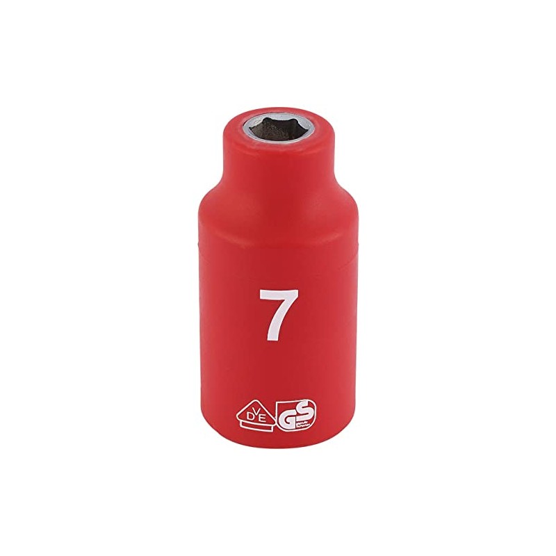 Draper 31500 3/8-Inch Square Drive Metric VDE Socket, 7.0 mm