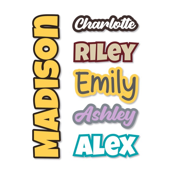 Custom Name Stickers - Custom Vinyl Lettering Decal fo Cups,