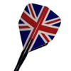 Satargo Steel Darts Set with Union Jack Flights, 16g, 6-Pack,