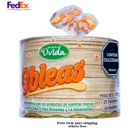 Dvida Colombia Wheat Wafers 25 pairs 50 pcs Obleas Milk Caramel dessert