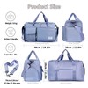 FIORETTO Women's Water-Resistant Gym Duffle Bag with Shoes Compartment, 37L