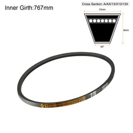 sourcing map A-30 Drive Belt 30 Inch Pitch Length Industrial Rubber Transmission Belt