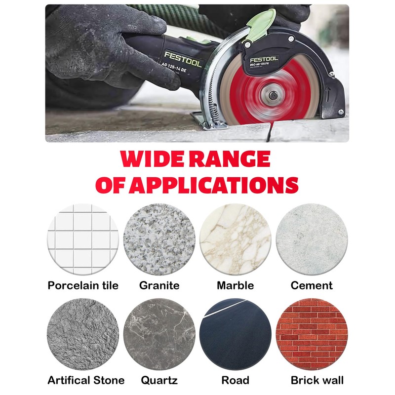 Casaverde 4-3/8" Tile Blade with 3/4" Arbor,Wet or Dry Cutting