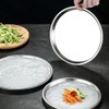 Cabilock Fruit Plate, Stainless Steel Plate, Dinner Plate, Salad Plate,