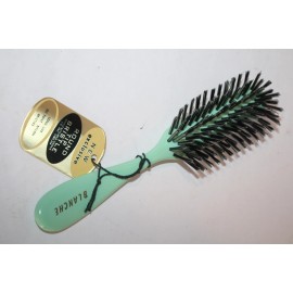 BLANCHE Vintage Bristle Hair Brush Dupont  Nylon GREEN NWT
