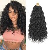 pojui 18 Inch Ocean Wave Crochet Hair 8 Packs -