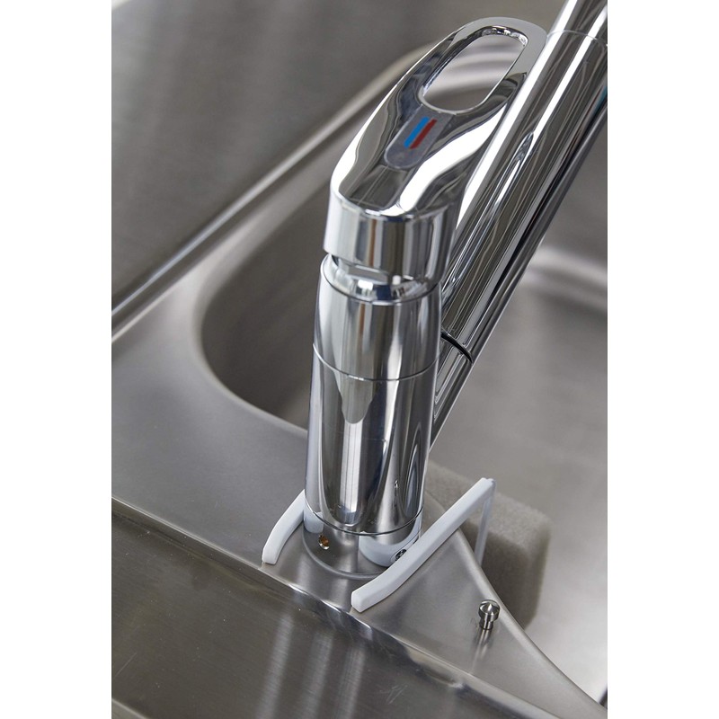 Yamazaki 4388 Sponge Holder for Faucets, White, Approx. 6.7 x