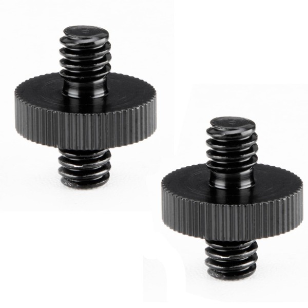 EszkozTA 2 Pack 1/4" Male to 1/4" Male Threaded Tripod