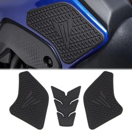 Dreamseek Fuel Tank Pad for Yamaha MT-07 2021 2022 2023 2024 Knee Grip Traction Non-slip Rubber Sticker Protector Black
