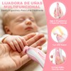 AXIDUN-Lima de uñas bebe, Cortaúñas para bebe eléctrico, Pulidor de