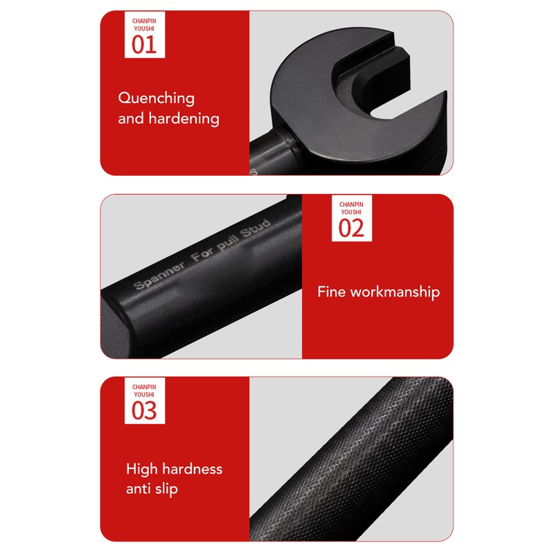 BT30 Pull Stud Wrench 42CrMo Alloy Steel Anti Slip CNC