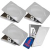 1InTheOffice Strong Magnetic Metal Clips, Heavy Duty Metal Magnetic Clips
