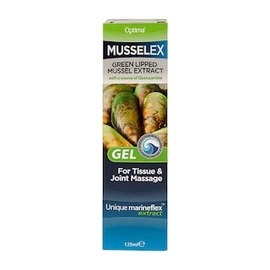 Musselflex Green Lipped Mussel Extract & Glucosamine Gel 125ml