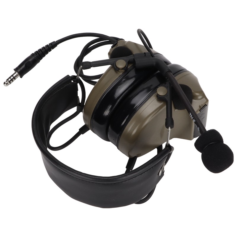 7.1mm Silicone Earmuffs Hearing Noise Reduction Walkie Talkies Headset U94