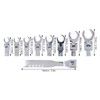 Uadme Flexible Combination Spanner Set, 180 Degree Rotation Open Ring