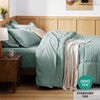 Bedsure Sage Green Comforter Set Queen - 7 Pieces Solid