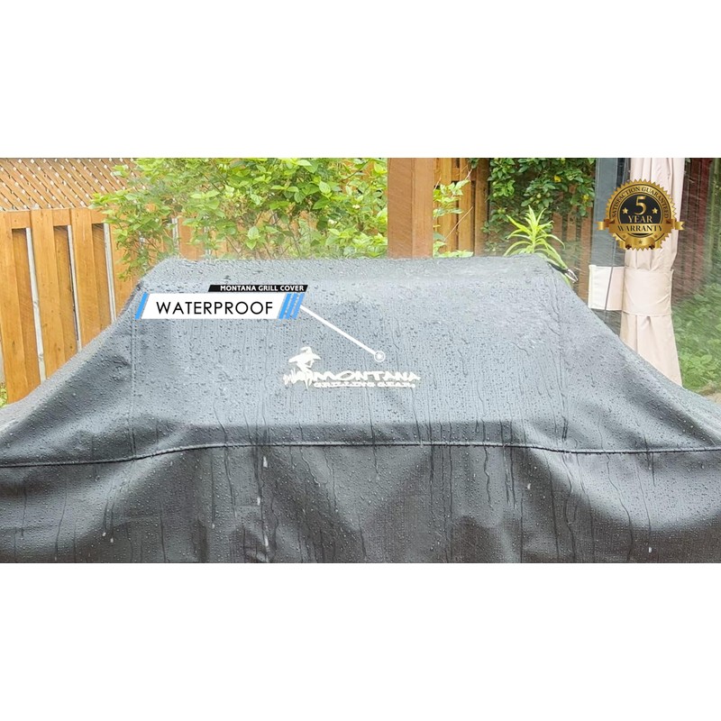 Montana Premium Gas Grill Cover. Innerflow Ventilation Technology, Heavy Duty,