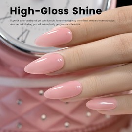RARJSM RARJSM Rubber Base Coat Gel Polish Nude Rose Pink Skin Tone Rubber Base Gel for Nails Natural Nude Color French Manicure Extend Gel Soak Off Curing Requires Single Bottle 15ml Salon Home DIY Use